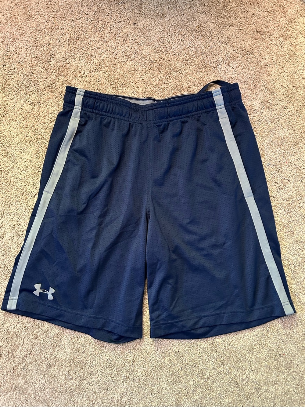 Under Armour Men’s Navy Blue Tech Mesh Shorts